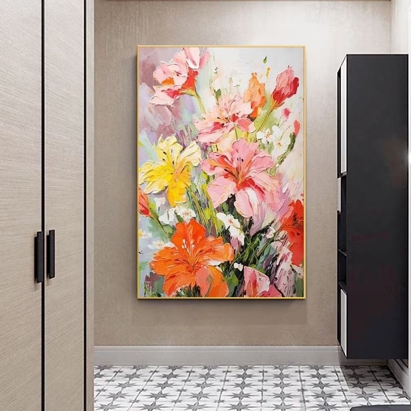 handgemachtes Ölgemälde auf Leinwand, Wandkunst, Dekoration, modern, abstrakt, 3D, dicke Ölblumen für die Inneneinrichtung, gerollt, rahmenlos, ungedehntes Gemälde 2025 - $125.99 –P12