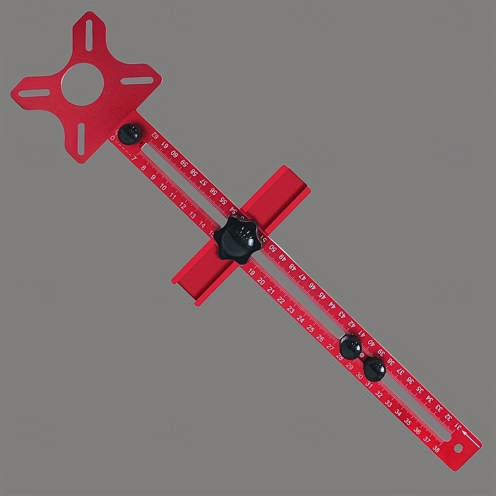 Fraiseuse à bois multifonctionnelle 3 en 1 avec pince en aluminium - outil de coupe et de fraisage circulaire de précision avec support de rainure réglable, base rouge et rail en acrylique transparent de 2025 ? $63.99 –P14