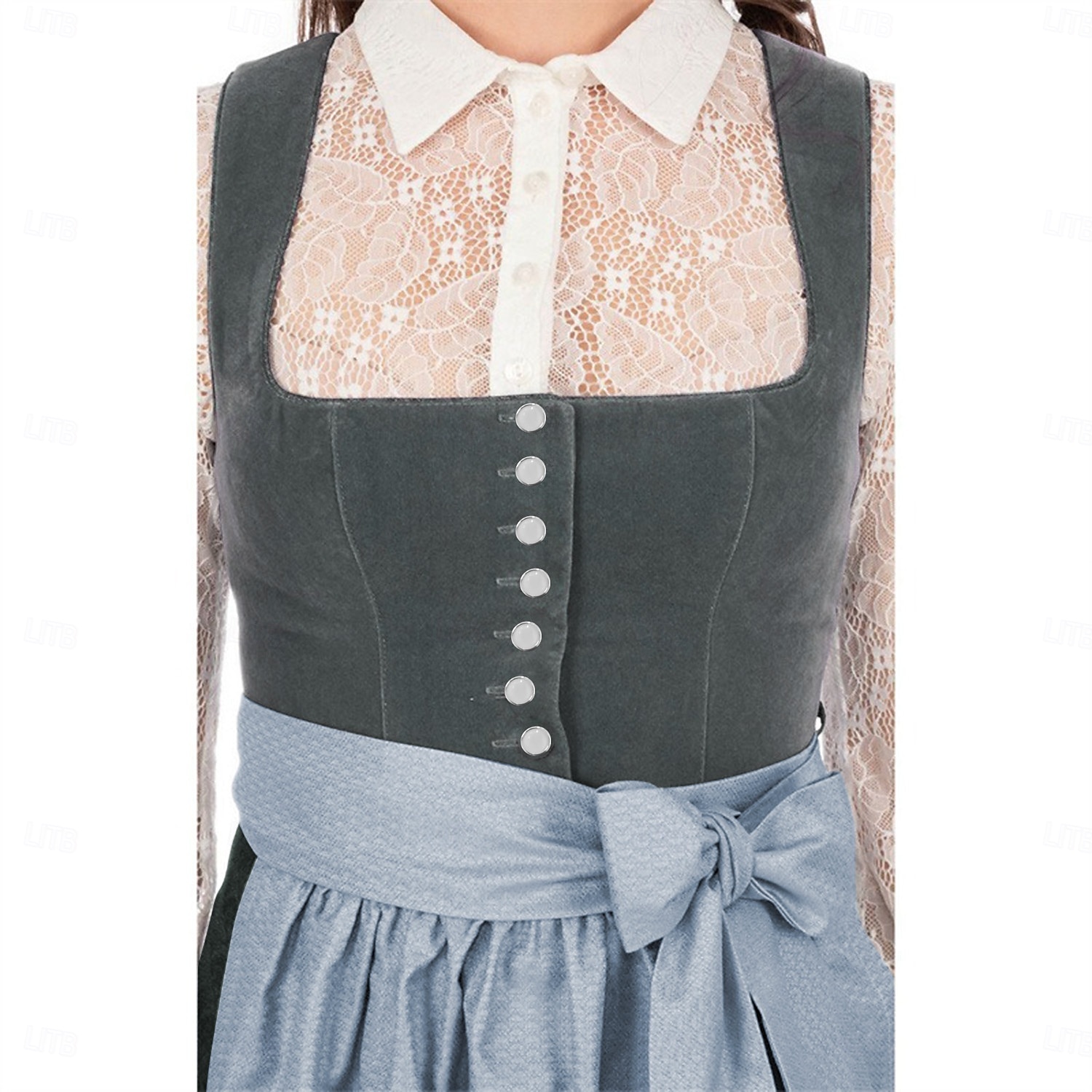 Oktoberfest Beer Oktoberfest Dress Dirndl Trachtenkleider Maid Bavarian German Wiesn Women's Carnival Beer Festival Traditional Style Cloth Dress Apron Without Blouse 2025 - $61.99 –P5