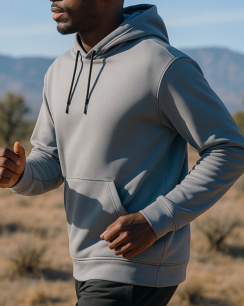 Homens Moletom com capuz Top de corrida Bolsos Com Cordão Manga Longa Blusas Roupa Esportiva Outono Pavio Humido Respirável Basquete Futebol Americano Corrida Roupa de esporte Roupas Esportivas Cor de 2025 por $21.59 –P3