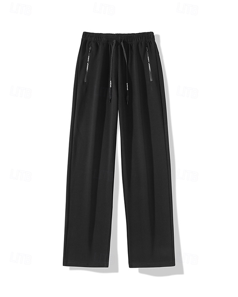 Муж. Штаны Широкие брюки Спортивные штаны Карман Кулиска Завышенная Нижняя часть Одежда для спорта и отдыха Для спортивного зала Тренировка Осень Быстровысыхающий Дышащий 2025 - $15.49 –P4