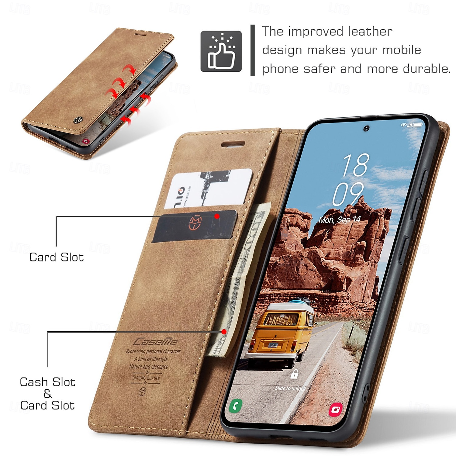 telefon fodral Till Samsung Galaxy S20 FE Fällock Stöd Stötsäker TPU PU läder 2025 - $12.99 –P7