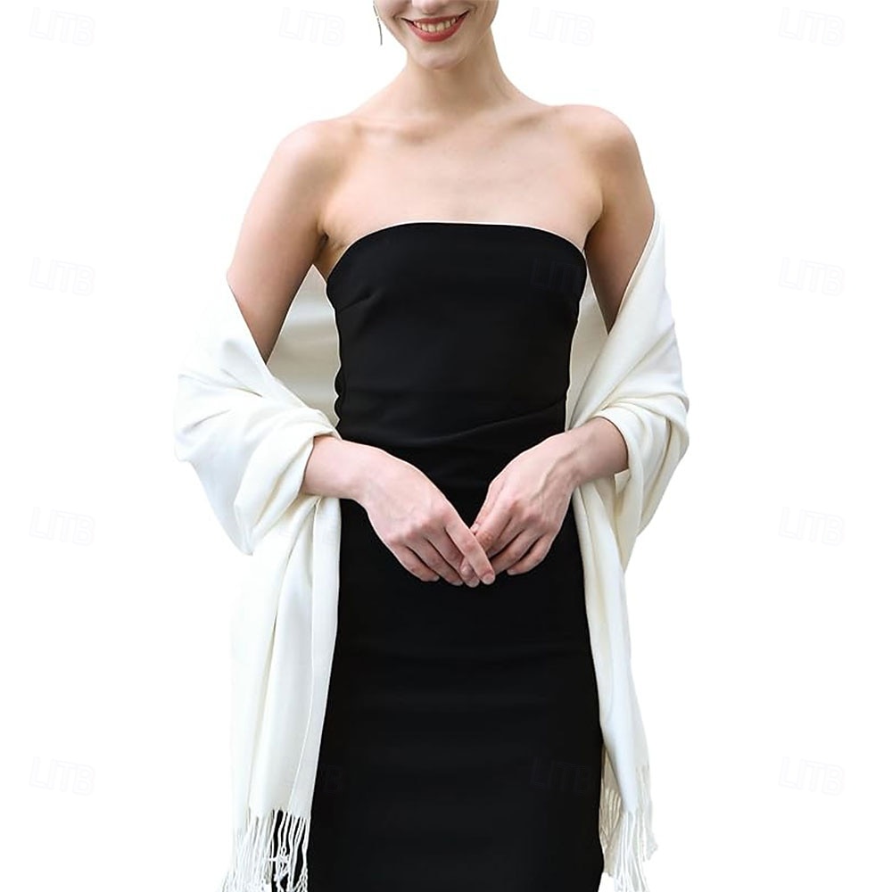 Șaluri pashmina cu aspect de cașmir, eșarfe, eșarfă la modă pentru femei, cadouri de seară pentru nuntă și domnișoare de onoare 2025 - $28.99 –P1