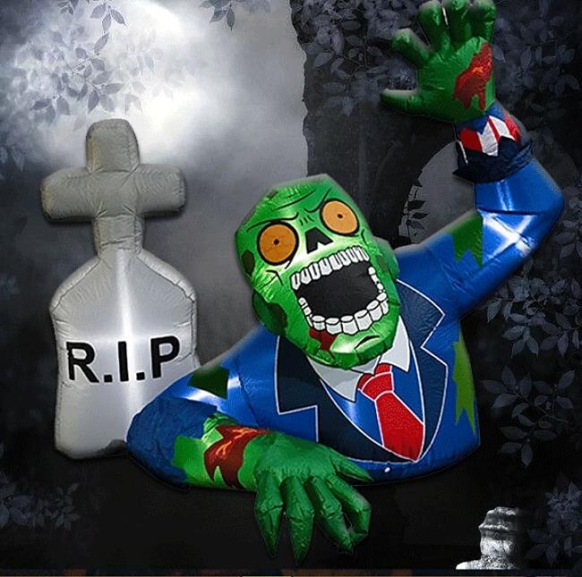 halloween felfújható sírkő kültéri dekorációk, a halottak napja felrobbantó udvari dekoráció beépített LED-es lámpával gyepre, otthonra, dia de los muertos partira, beltéri és kültéri 2025 - $148.99 –P5