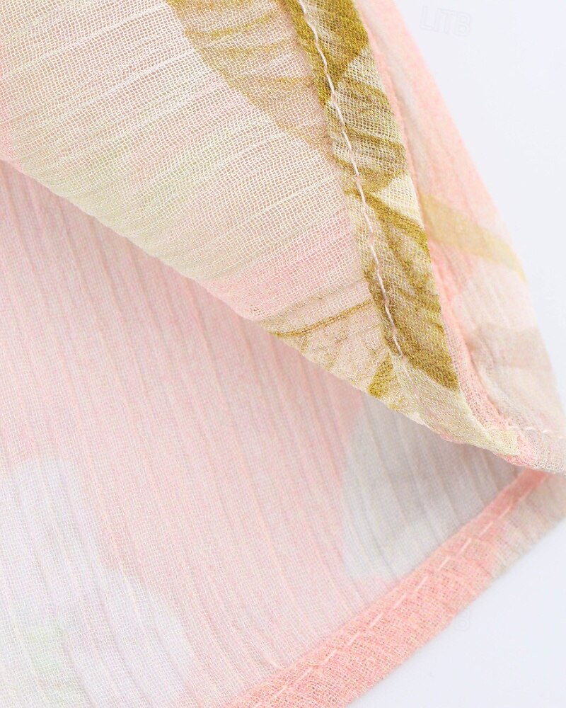 Dame Skjorte Bluse Blomsternål i krystall Stilfull Moderne Langermet V-hals Vanlige topper Ferie Ut på byen Trykt mønster Rosa Høst 2025 - $28.99 –P10