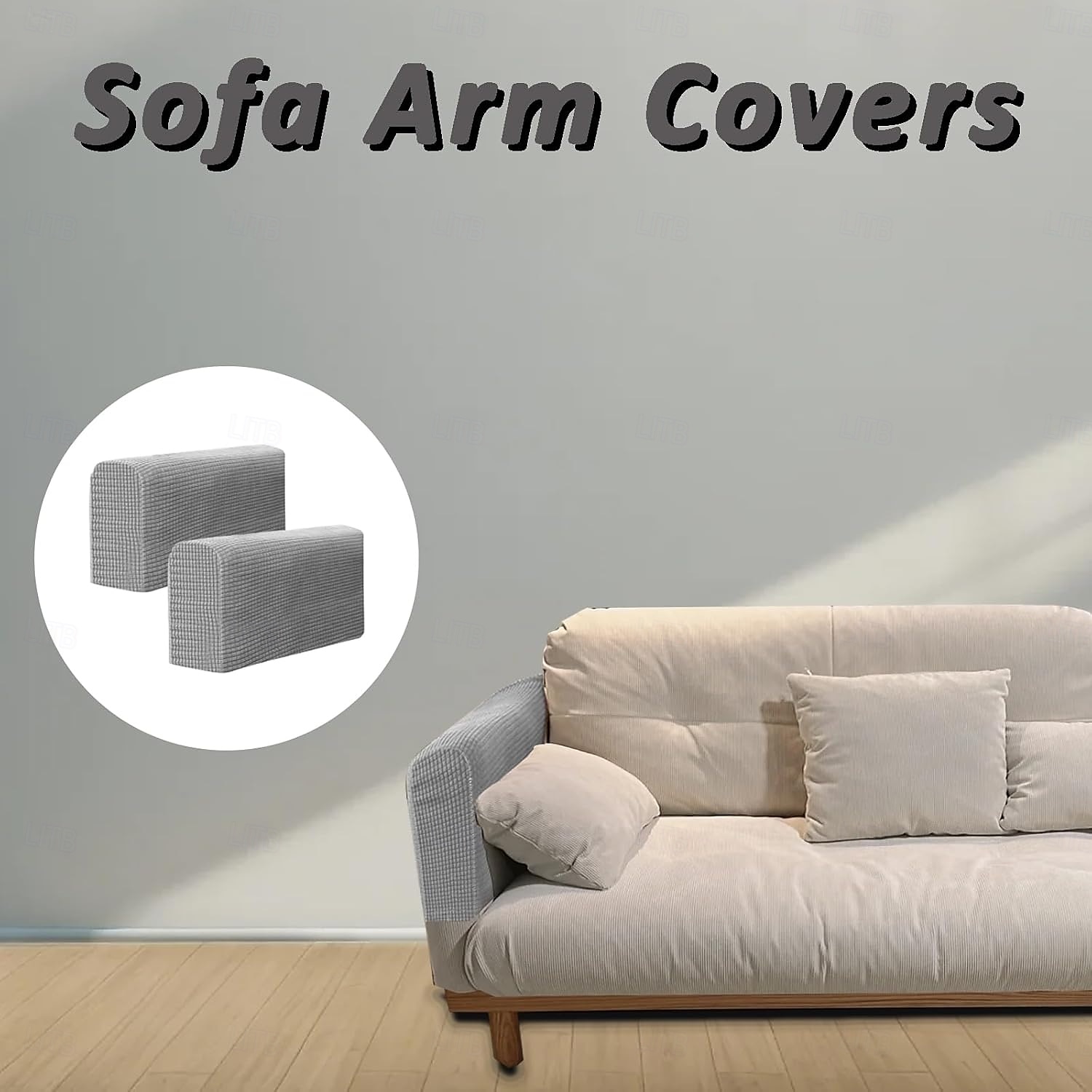 2-pack fåtöljskydd armstödsskydd stretchsoffa skyddsöverdrag för armstöd 2025 - $10.99 –P4