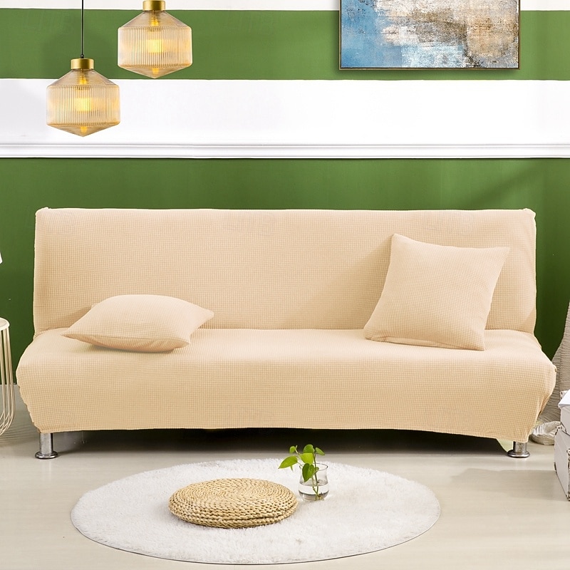 Capa de sofá-cama sem braços em tecido jacquard à prova d'água, decoração de ano novo, capa protetora elástica para banco de 2025 por $34.99 –P8