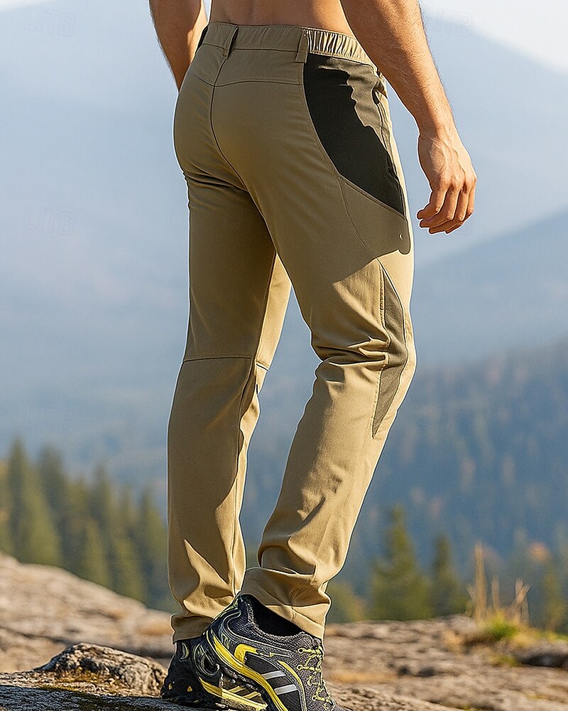Herren Cargohosen Wanderhosen Wasserdichte Hosen Patchwork Außen Normale Passform Wasserdicht Winddicht Unterteile Tasche Khaki Camping / Wandern Laufen S M L XL 2025 - $29.99 –P2