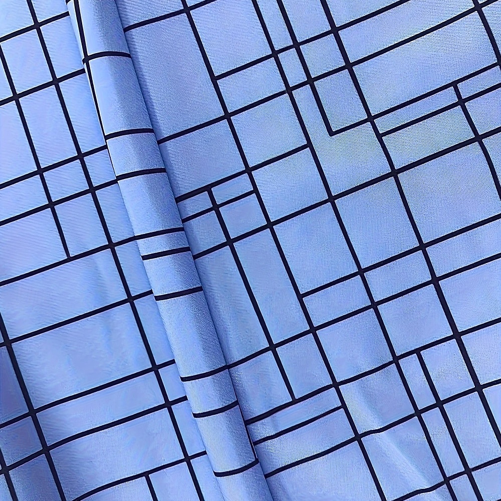Herren Geometrisch Karo / Karomuster Anzughose Hose Mittlere Taille Business-Casual Formell Alltagskleidung Slim Fit Hose mit Taschen Frühling Herbst 3D-Druck Blau 2026 - $31.99 –P2