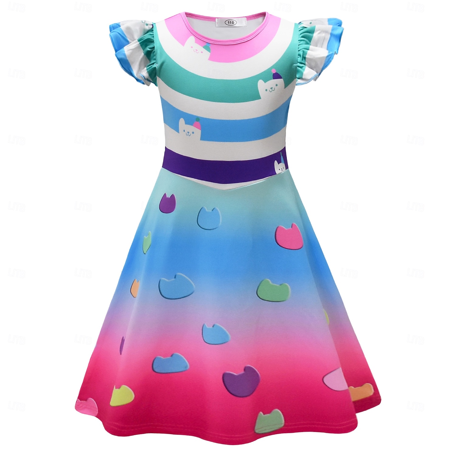 Gabby's Dollhouse Pandy Paws Cakey Dress Bag Adventure Movie Cosplay Movie Cosplay for Girls' Kid's Halloween Carnival World Book Day Performance Educational Dress Up School Event Dress Up 2025 - $23.99 –P7