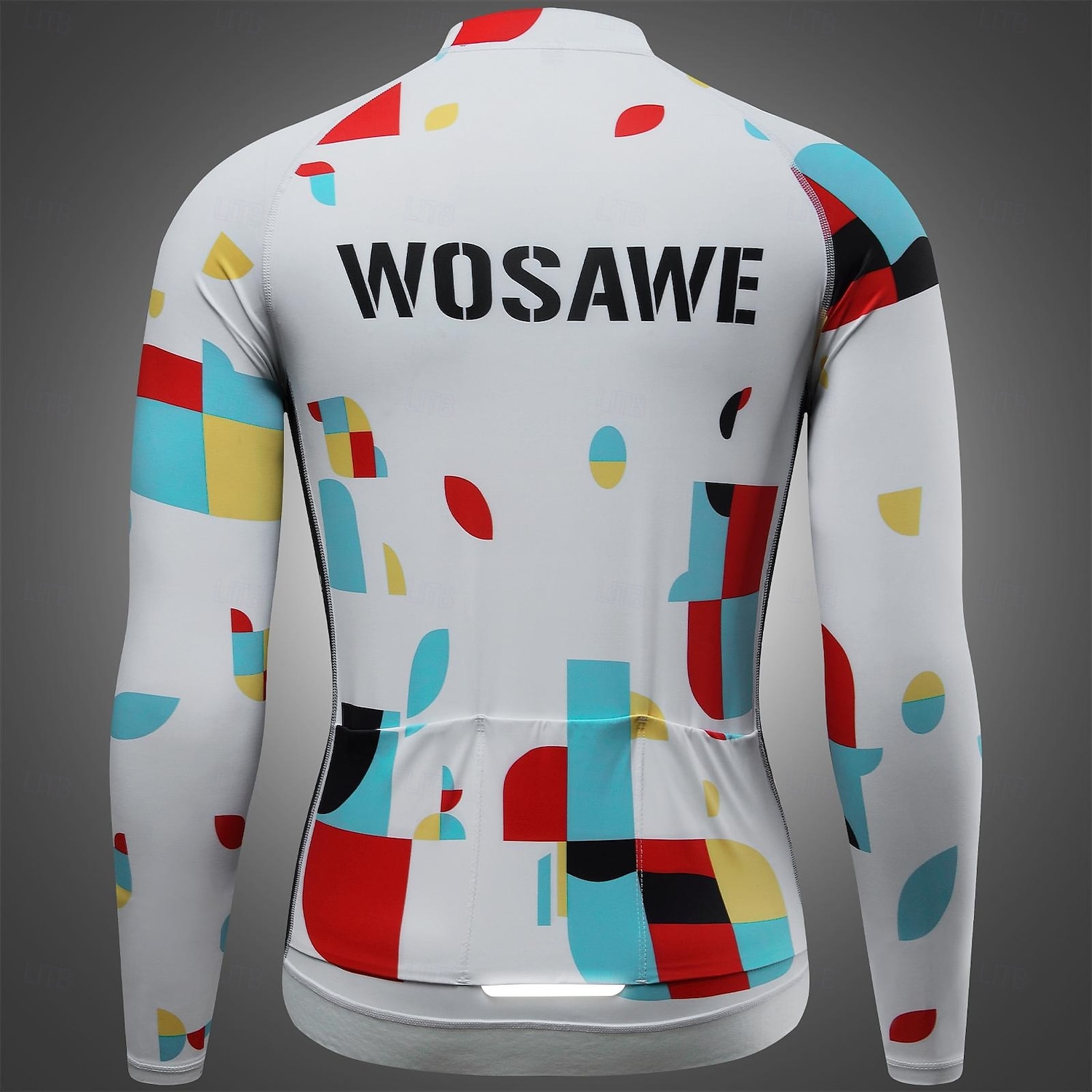 WOSAWE Spring Summer Men's Cycling Long Sleeve Quick Dry Breathable Printed Top Road Cycling Jersey Jacket BD270 2025 - $42.99 –P3