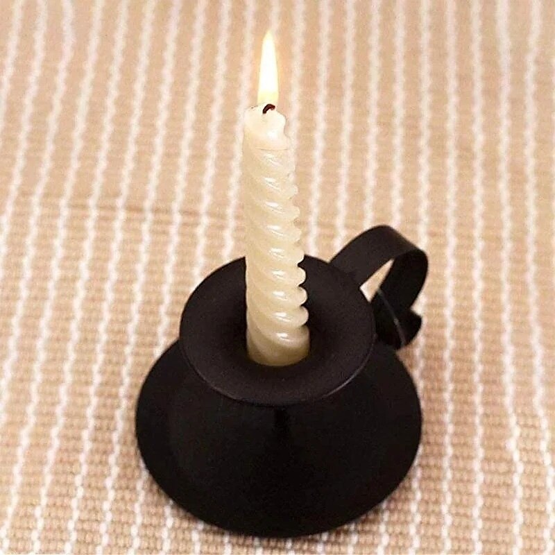 Portacandele conico in ferro battuto, stile vintage, nero, in metallo, stile retrò, per aromaterapia, centrotavola per matrimoni, atmosfera romantica. del 2025 a $7.99 –P4