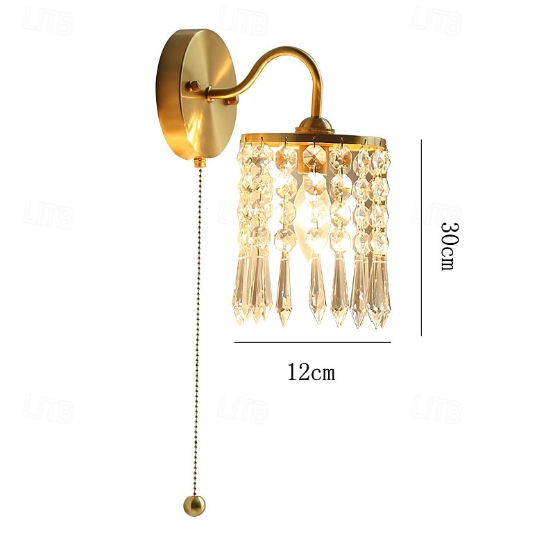 Aplique de pared, apliques de pared modernos, apliques de pared de estilo rústico con pantalla de vidrio transparente, apliques de pared para sala de estar, dormitorio, escalera, baño, pasillo 2025 - $156.99 –P6