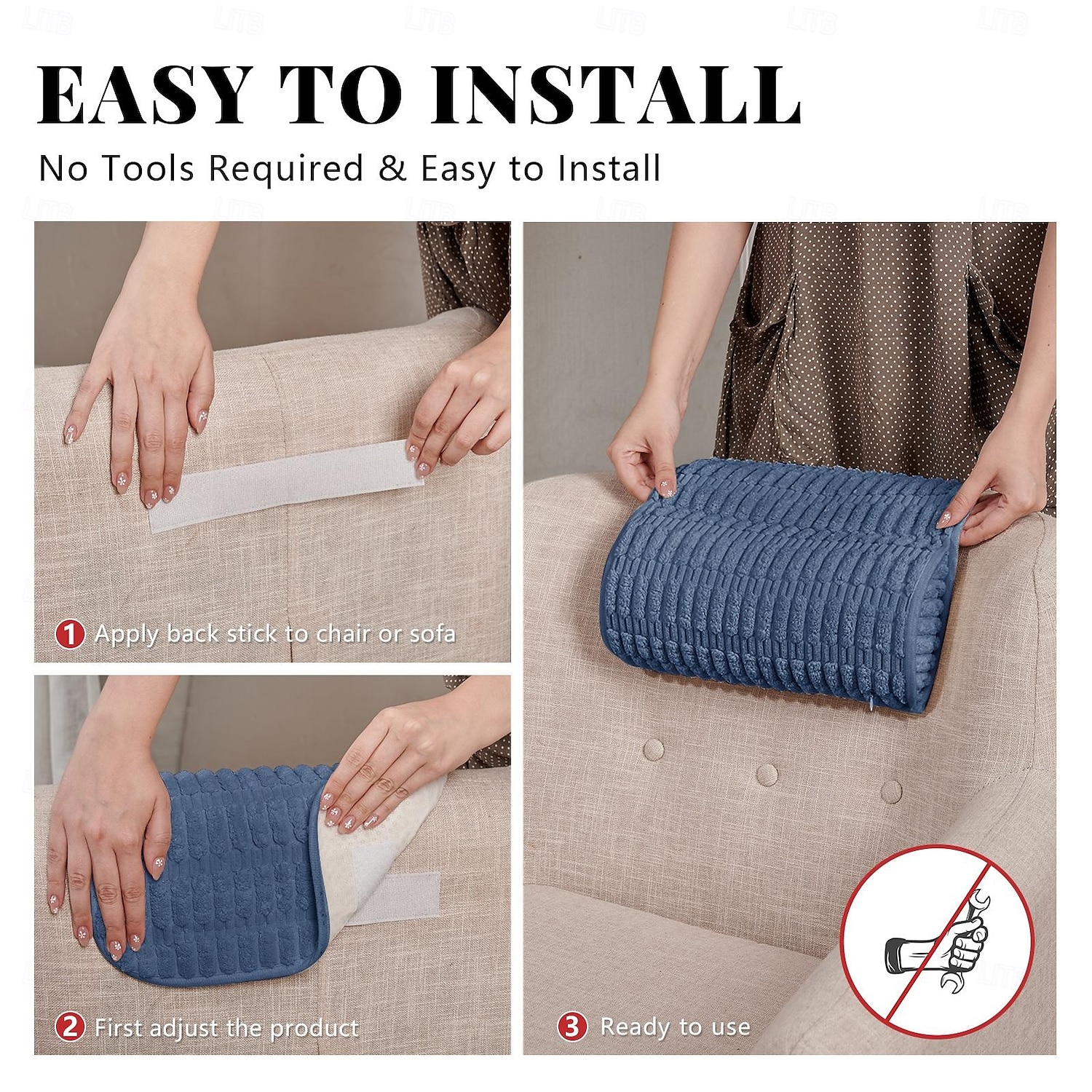 1 stuk hoofdsteunkussen, relaxkussen voor nek, hoofd of voeten voor kantoor- of massagestoelen, verlichting van nekpijn en ondersteuning van de nek. Antislip hoes met ritssluiting. 2025 - $39.99 –P4