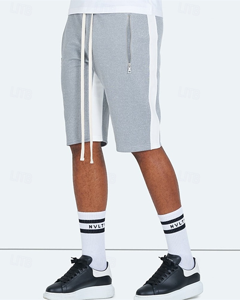 Homens calções atléticos Shorts de moletom Calção Shorts de verão Bolsos Cintura elástica Com Cordão Bloco de cor Conforto Respirável Curto Ao ar livre Esportes Clássico Casual Preto Amarelo de 2025 por $12.99 –P5