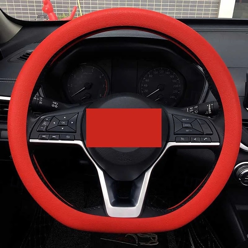 Funda de silicona para volante de coche, moderna, antideslizante, suave, ajustada, universal, para todas las estaciones, cómoda, resistente al desgaste, funda flexible para el mango. 2025 - $9.99 –P15