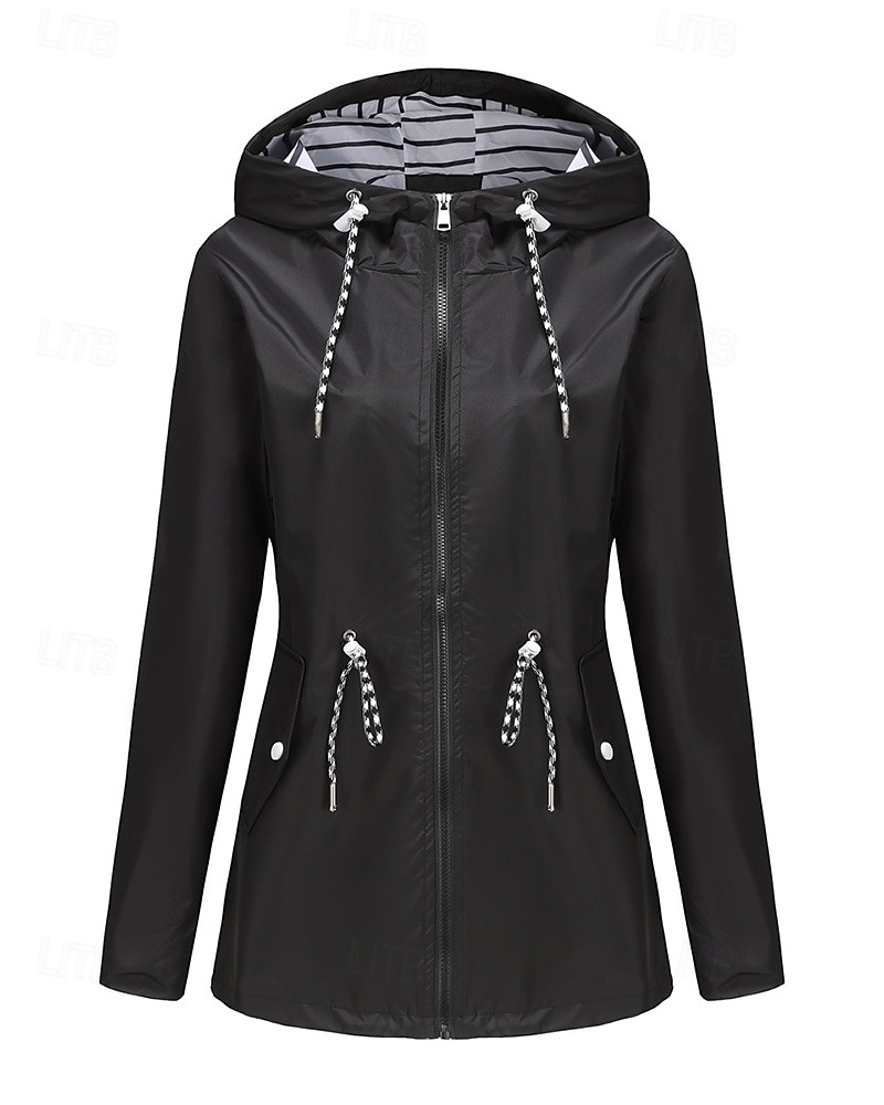 Women's Windbreaker Softshell Jacket Hiking Jacket Outdoor Waterproof Windproof Hiking Outfits Hiking Clothes Spring Autumn / Fall Top Camping / Hiking / Caving Running Black Yellow Pink 2025 - $34.99 –P4