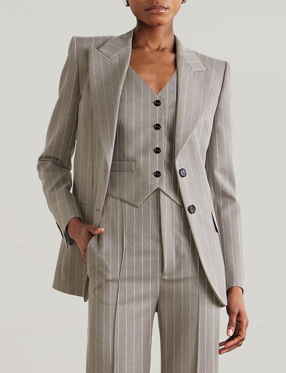 damesblazers moeder van de bruid elegante lange mouwen met knopen effen kleur 2025 - $99.99 –P9