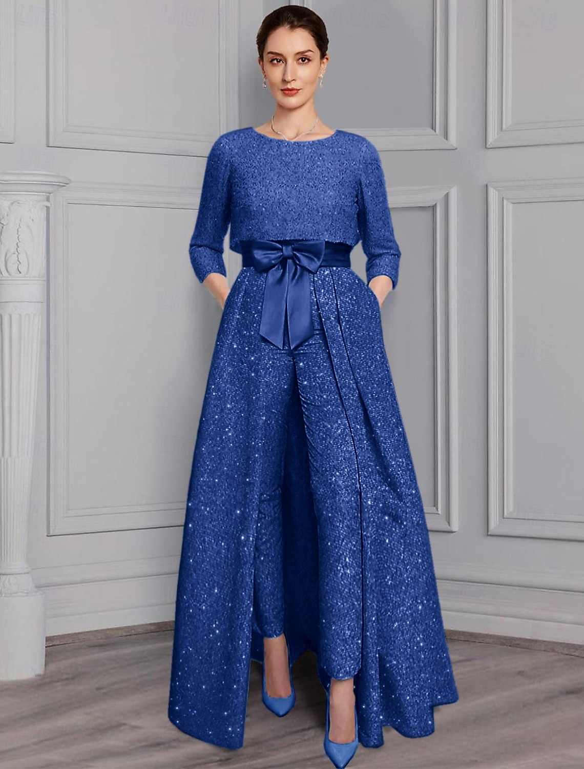 ワンピース Coat detail dress Meghan Velvet Wrap Maxi Dress | Spice
