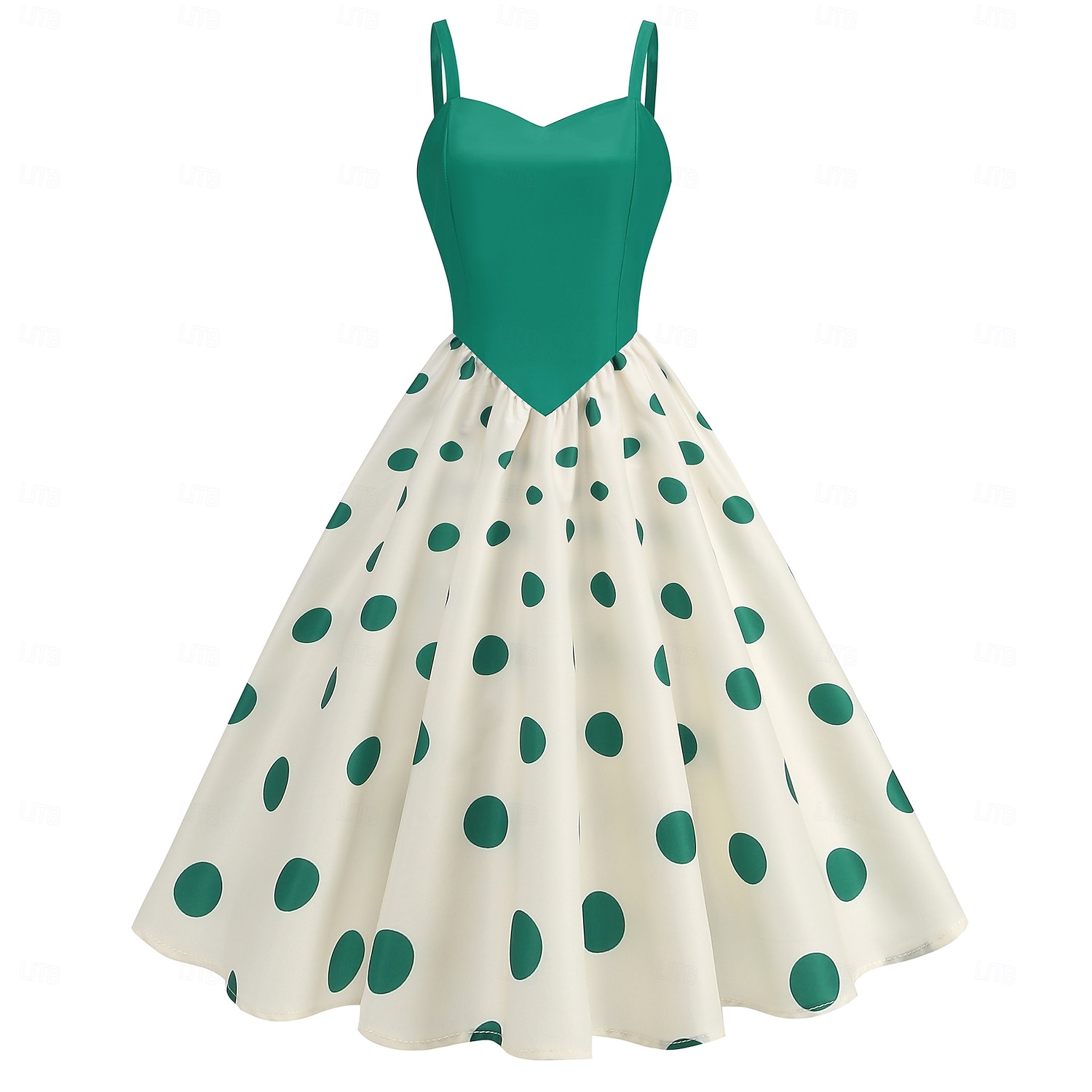 Rétro Vintage Années 1950 Rockabilly Midi Robe trapèze Robe Évasée Coupe ajustée et évasée À pois Femmes Halloween Carnaval Vacances Décontracté Quotidien Soirée à thème rétro Adultes Robe Printemps de 2025 ? $30.99 –P18