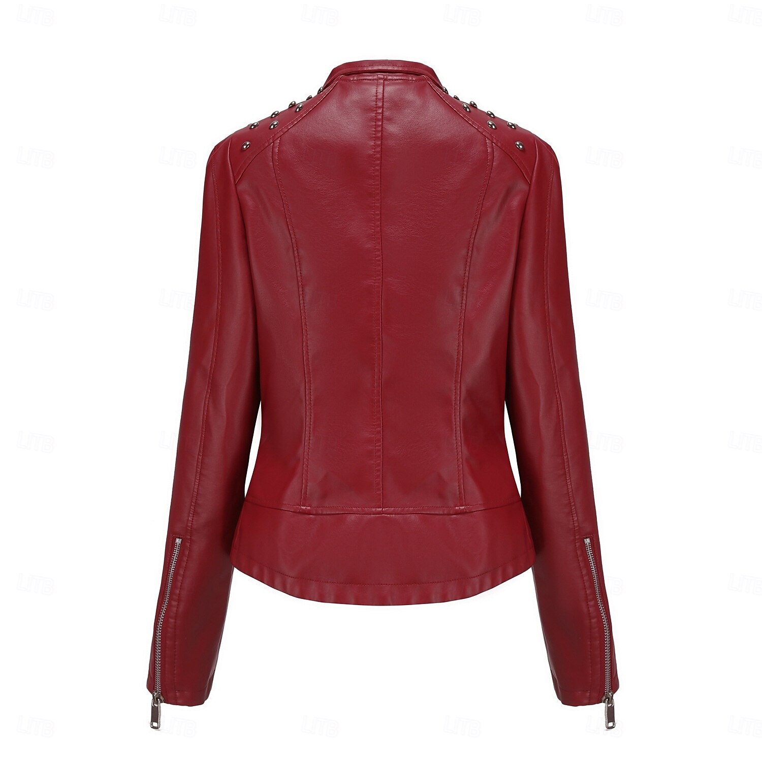 Per donna Giacca in Ecopelle Confortevole Tasca Cerniera completa Moda Stile da Strada Semplice All'aperto Casual Quotidiano Regolare Collo alla coreana Vestibilità regolare Manica Lunga Capispalla del 2025 a $44.99 –P11