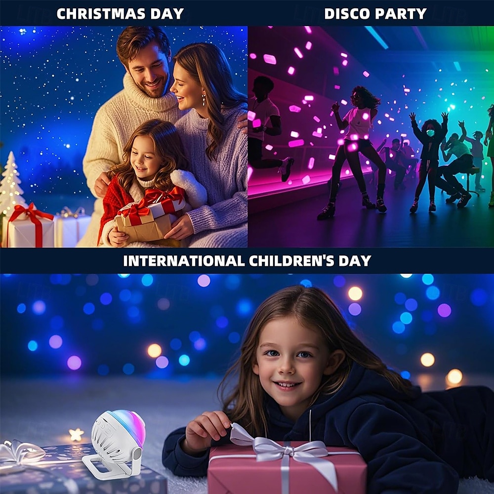 Galaxy Star Projector with Speaker 256 Modes LED Night Light for Kids and Adults APP/Remote Control 360 Rotate Perfect Room Decor & Gifts Aurora Projector 2025 - $77.99 –P6