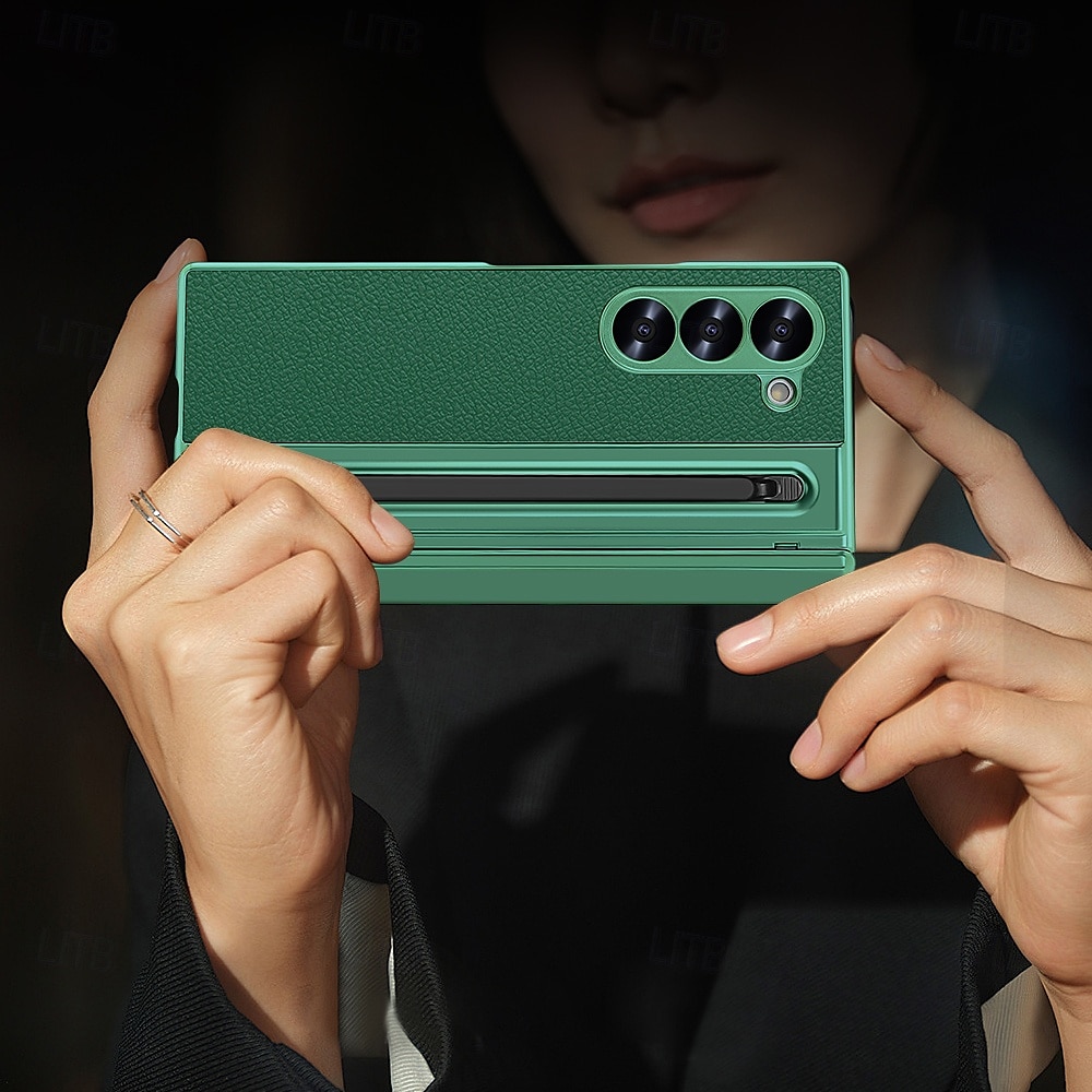 Phone Case For Samsung Galaxy Z Fold 7 Z Fold 6 Z Fold 5 Z Fold 4 Back Cover Full Body Protective Shockproof Retro PU Leather 2025 - $32.99 –P9