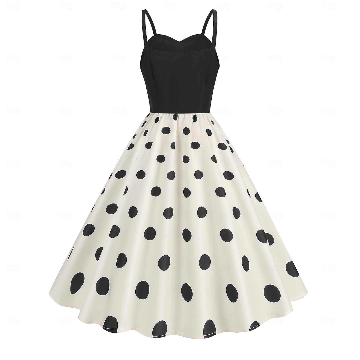 Rétro Vintage Années 1950 Rockabilly Midi Robe trapèze Robe Évasée Coupe ajustée et évasée À pois Femmes Halloween Carnaval Vacances Décontracté Quotidien Soirée à thème rétro Adultes Robe Printemps de 2025 ? $30.99 –P3