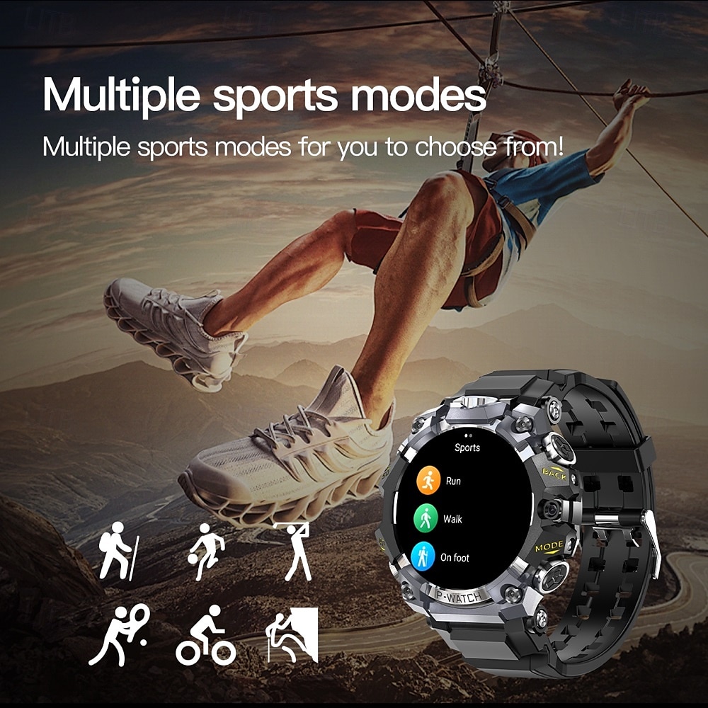 P888 Chytré hodinky 1.508 inch Inteligentní hodinky Bluetooth 4G Krokoměr Záznamník hovorů Sledování aktivity Kompatibilní s Android iOS Muži GPS Dlouhá životnost na nabití Voděodolné IP68 22mm 2025 - $92.99 –P16