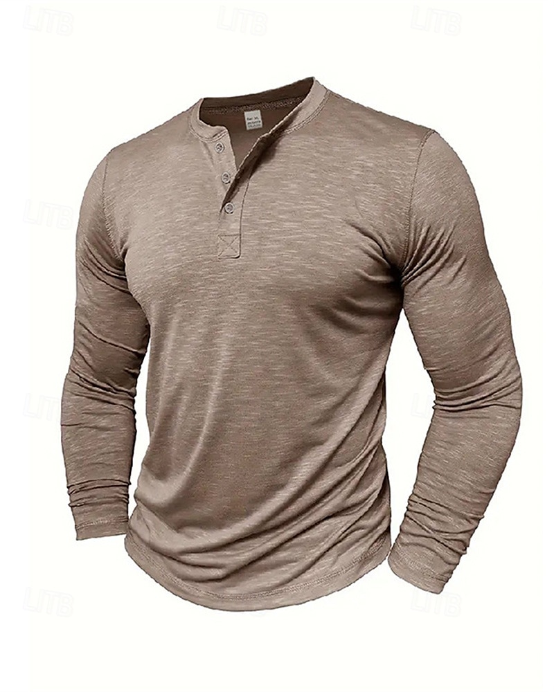 Per uomo Camicia da escursionismo cima dell'escursionismo Camicia Henley Manica Lunga Maglietta Top Esterno Leggero Traspirante Zip a un quarto Poliestere Nero Bianco Blu marino Tennis Golf Corsa del 2025 a $19.99 –P13