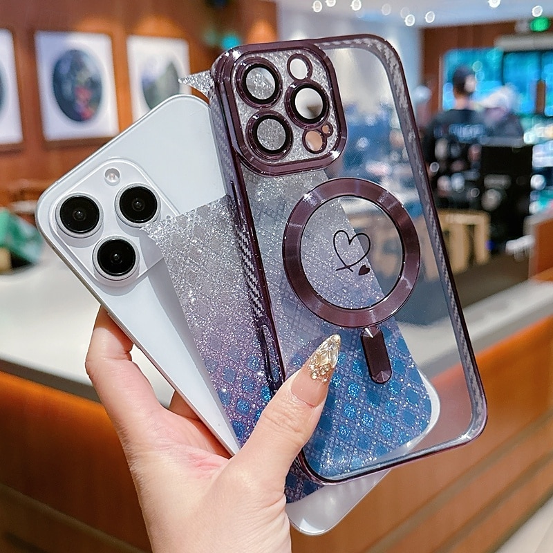 telefon Ügy Kompatibilitás iPhone 16 15 14 Pro Max Plus iPhone 16e iPhone 13 Pro Max Fekete tok zsinórral Vezeték nélküli töltés támogatása Nem sárgul Színátmenet Szénrost 2025 - $11.99 –P1