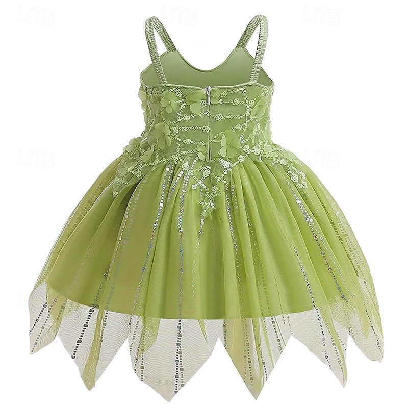 Peter Pan Pohádka Princeznovské Elf Tinker Bell Šaty Květinové šaty Tylové šaty Postavy z pohádek Filmové kostýmy for Dívčí Dětské předvečer Všech svatých Karneval Světový den knihy Výkon Vzdělávac 2025 - $34.99 –P4