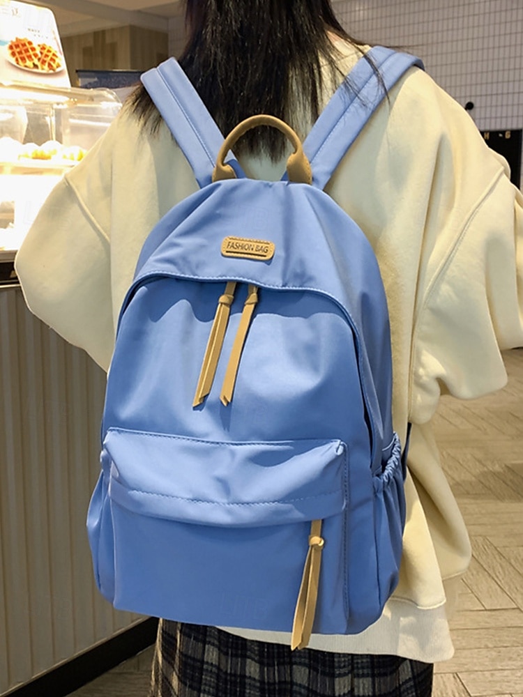 damski prosty, wodoodporny plecak o dużej pojemności - prosty, lekki plecak z wieloma kieszeniami do przechowywania na uczelnię, w podróż i do codziennych dojazdów 2026 - $19.99 –P2