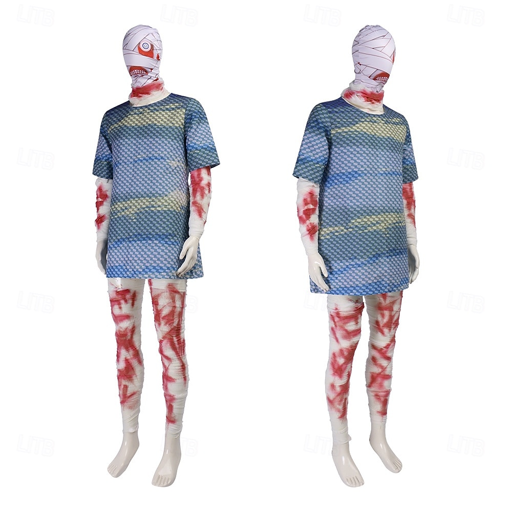Fancy Costume Jumpsuit Zombie Mouthwashing Horror Scary Costume Adults' Men's Women's Halloween Carnival Party Performance Dress Up 2026 - $43.99 –P2