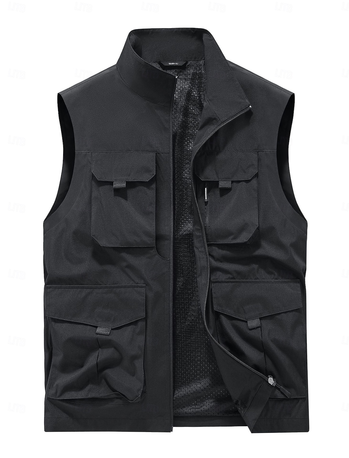 Hombre Chaleco al aire libre Chaqueta táctica Deporte Pesca Acampada y Senderismo Activo Primavera Otoño Multi bolsillo Multicapa Poliéster Táctico Cremallera Negro Azul Marino Caqui Verde Ejército 2025 - $41.99 –P7
