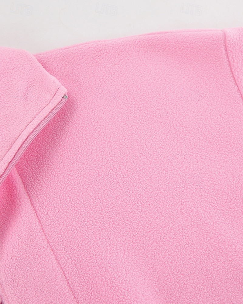 Damskie Pullover Plemienny Moda miejska Codzienny Wygodny Długi rękaw Wysoki Zwykłe topy Ulica Święto Wyjściowe Nadruk Quarter Zip Rumiany róż Jesień 2025 - €28.99 –P7