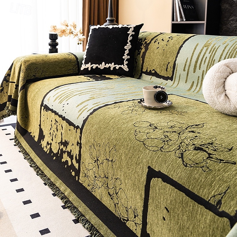 Copridivano in ciniglia vintage antigraffio per cani, adatto agli animali domestici del 2025 a $53.99 –P3
