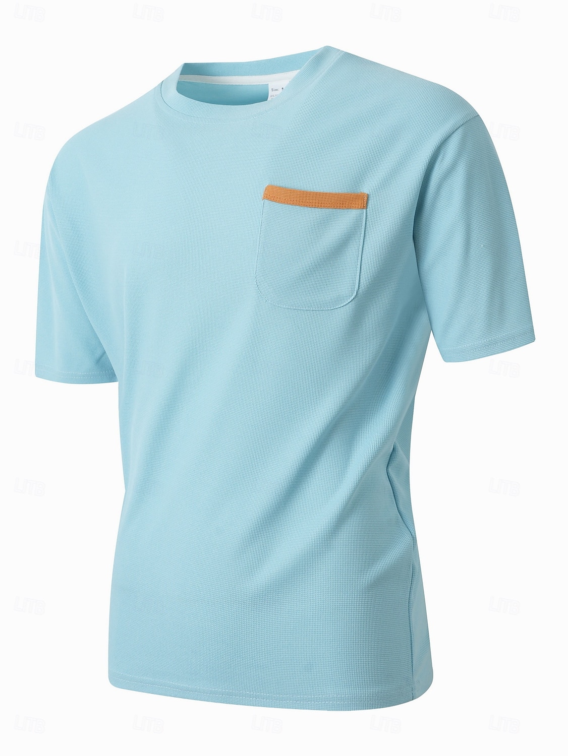 Ανδρικά Βάφλα μπλουζάκι Κοντομάνικο Στρογγυλή Ψηλή Λαιμόκοψη Χένλι Καλοκαίρι Όλες οι εποχές Συμπαγές Χρώμα Μοντέρνα Υψηλής Ποιότητας Αθλητικό Μπροστινή τσέπη ΕΞΩΤΕΡΙΚΟΥ ΧΩΡΟΥ Causal Καθημερινά 2026 - $17.99 –P1