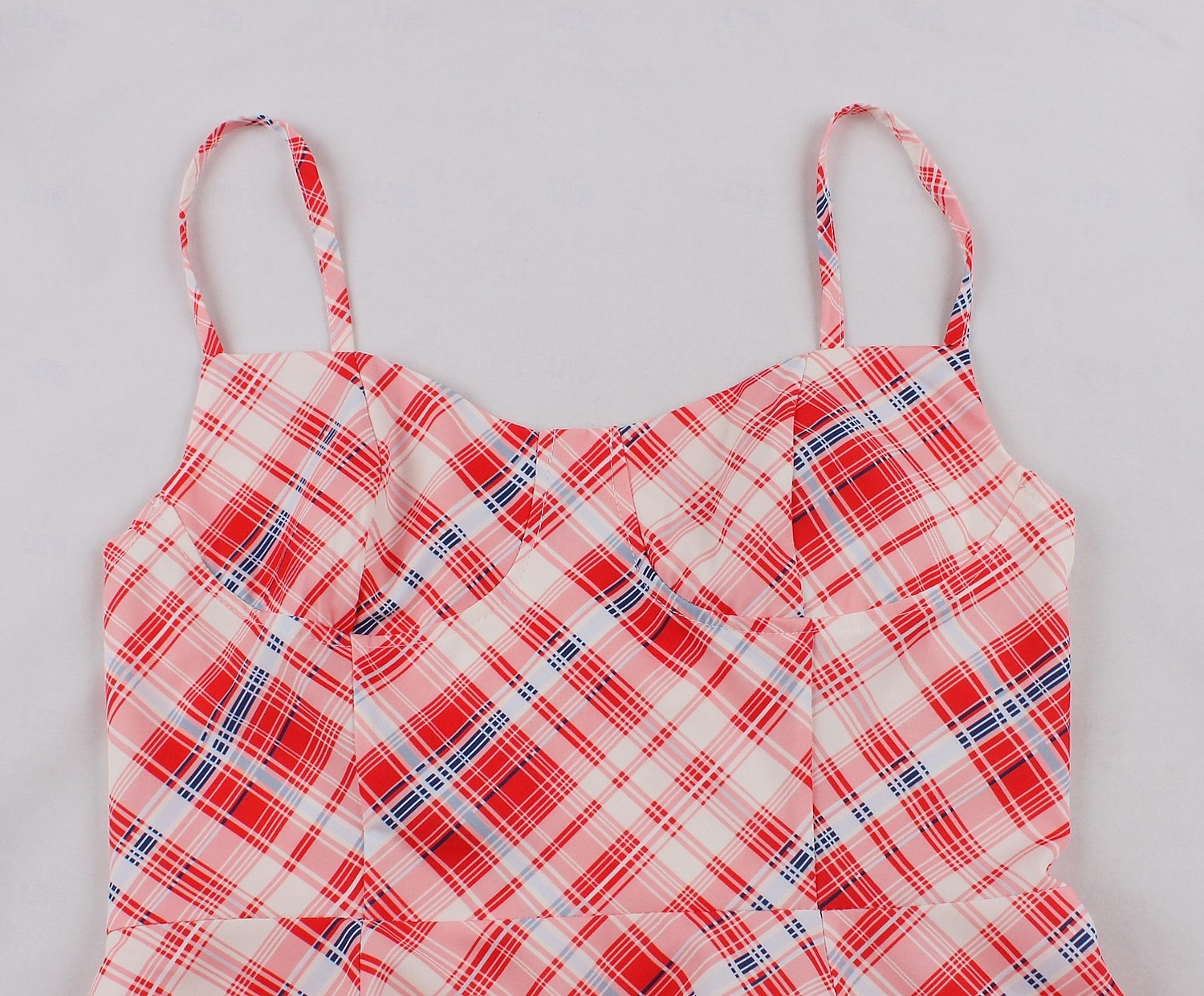 Retró 1950-es Rockabilly Déli Flapper ruha Swing ruha Spagetti szíj Fit and Flare Zsebekkel Kockás Női Álarcos mulatság Vakáció Hétköznapi Retro témájú buli Felnőttek Ruha Tavaszi nyár 2025 - $36.99 –P13