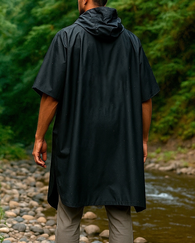 Men's Women's waterproof jacket Rain Coat Outdoor Waterproof Hiking Outfits Hiking Clothes Summer Spring Raincoat Camping / Hiking / Caving Running Solid Color Black Yellow Army Green 2026 - $21.99 –P2