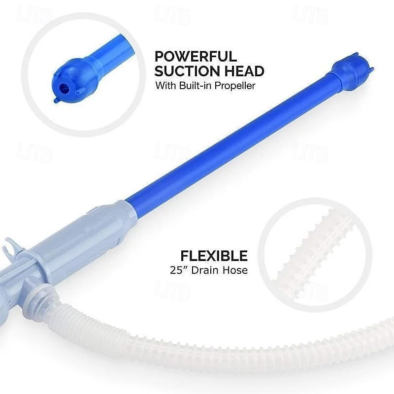 nagy teljesítményű átviteli tömlő hordozható elektromos szivattyú olaj-víz akvárium üzemanyag-szifonhoz automatikus folyadékkivonó praktikus elemes folyadékátadó eszköz 2026 - $15.99 –P4