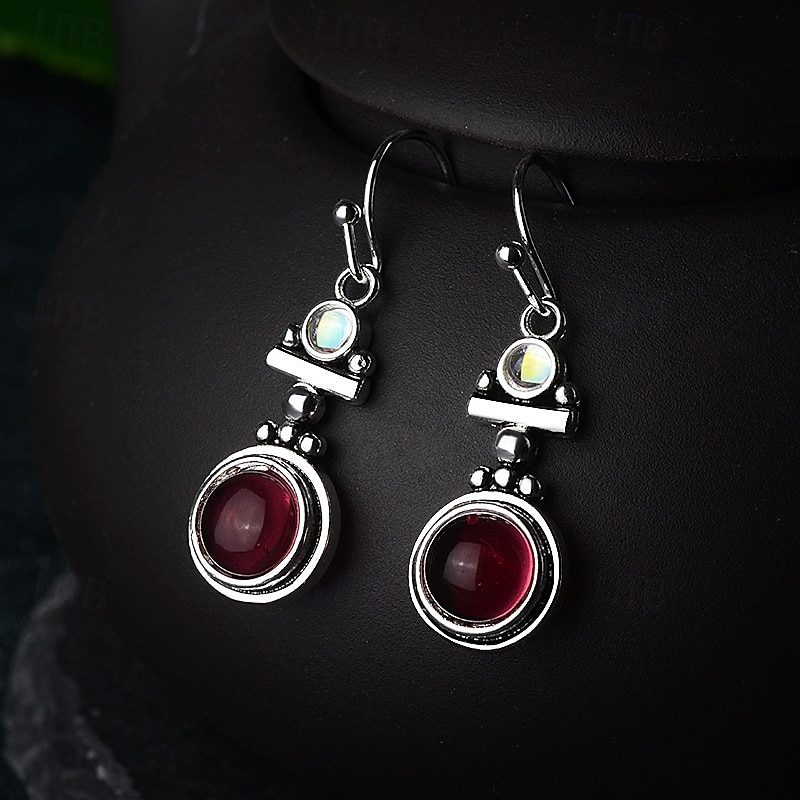 Femmes Boucles d'oreilles Tropical Joie Élégant Des boucles d'oreilles Bijoux Rouge Bordeaux Pour Soirée de 2025 ? $25.99 –P3