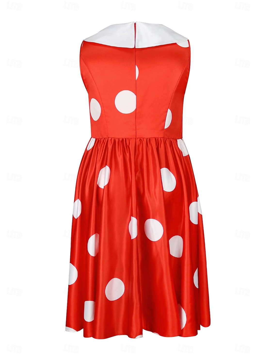 Retro 50. léta Rockabilly Polední Šaty na šaty Flare šaty Větší velikosti S páskem Puntíky A-Linie Dámské Dovolená Čajový dýchánek Retro tematická párty Dospělé Šaty Pásek Jaro léto 2025 - $51.99 –P2