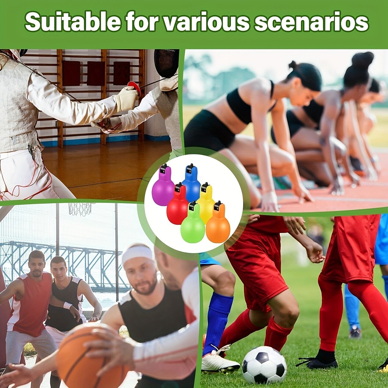 1 silbato de mano de PVC duradero y fuerte.&amp;Sonido claro para entrenadores, profesores y árbitros. Ideal para Halloween, Día de los Inocentes, Día del Maestro y Día del Padre. Uso versátil en 2025 - $9.49 –P5