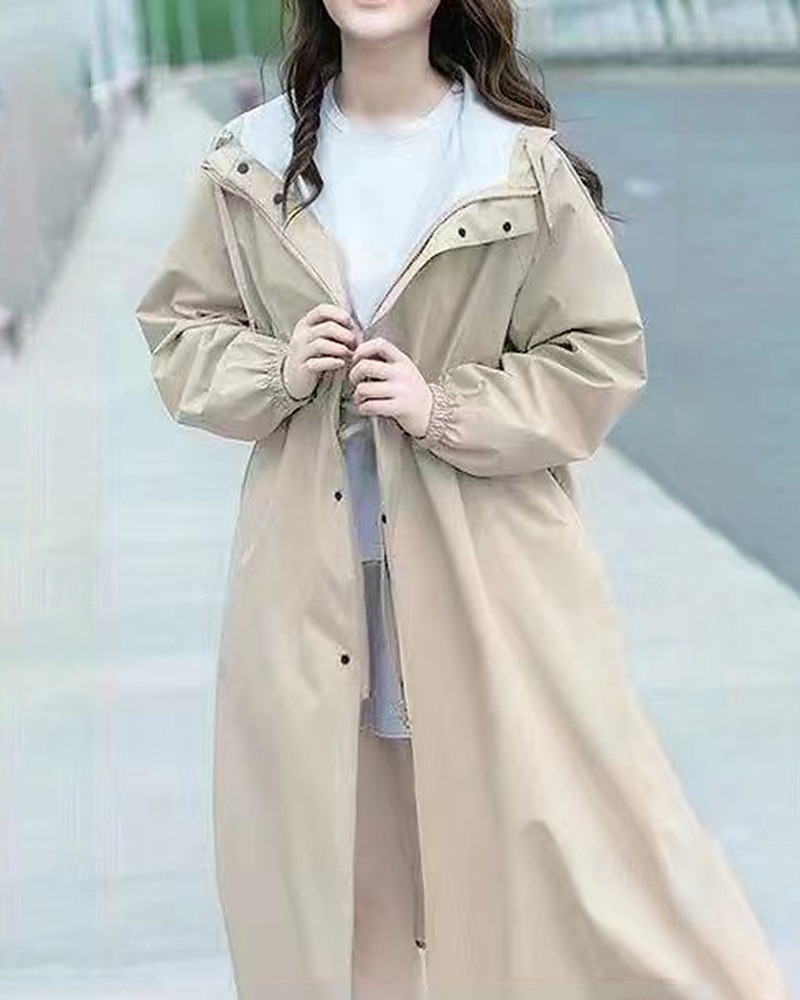 Damen Regenmantel Außen Wasserdicht Winddicht Wanderoutfits Wanderbekleidung Winter Herbst Oberteil Camping / Wandern / Höhlenforschung Laufen Einfarbig Rosa Blau Purpur 2025 - $28.99 –P6