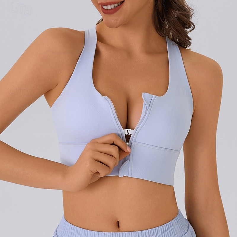 Per donna Reggiseno sportivo Intimo / Maglia Intima Supporti alti Traspirante Senza fili Imbottito Colore Solido / Tinta Unita Sport Abbigliamento sportivo Nero Blu Palestra Fitness Yoga del 2025 a $18.99 –P3