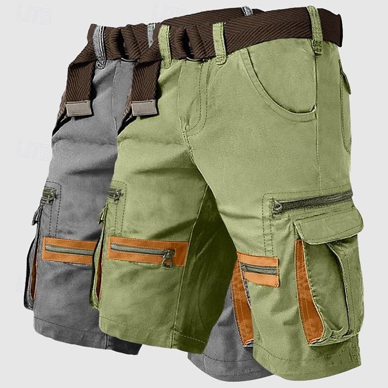 Per uomo Pantaloncini cargo Shorts Shorts da Spiaggia Pantaloncini casual Multi-tasche Gamba Dritta Tasca falsa Semplice Comodità Lunghezza al ginocchio All'aperto Casuale Quotidiano Vacanza Moda del 2025 a $39.99 –P10