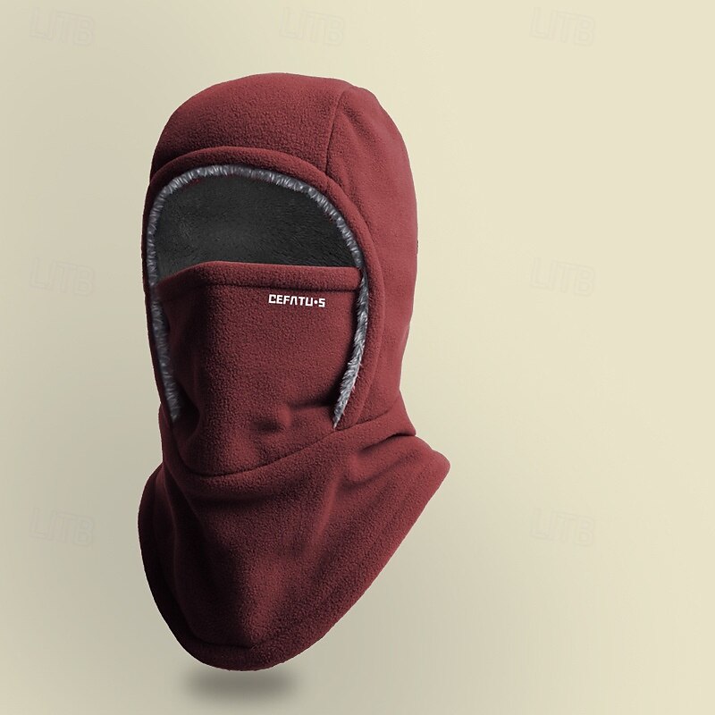 Termisk balaklava for menn og kvinner, vindtett skihette med hørselbeskyttelse for utendørssport, sykling, fisking, fotturer, reiser - strikket polyesterstoff, maskinvaskbar 2025 - $27.99 –P10