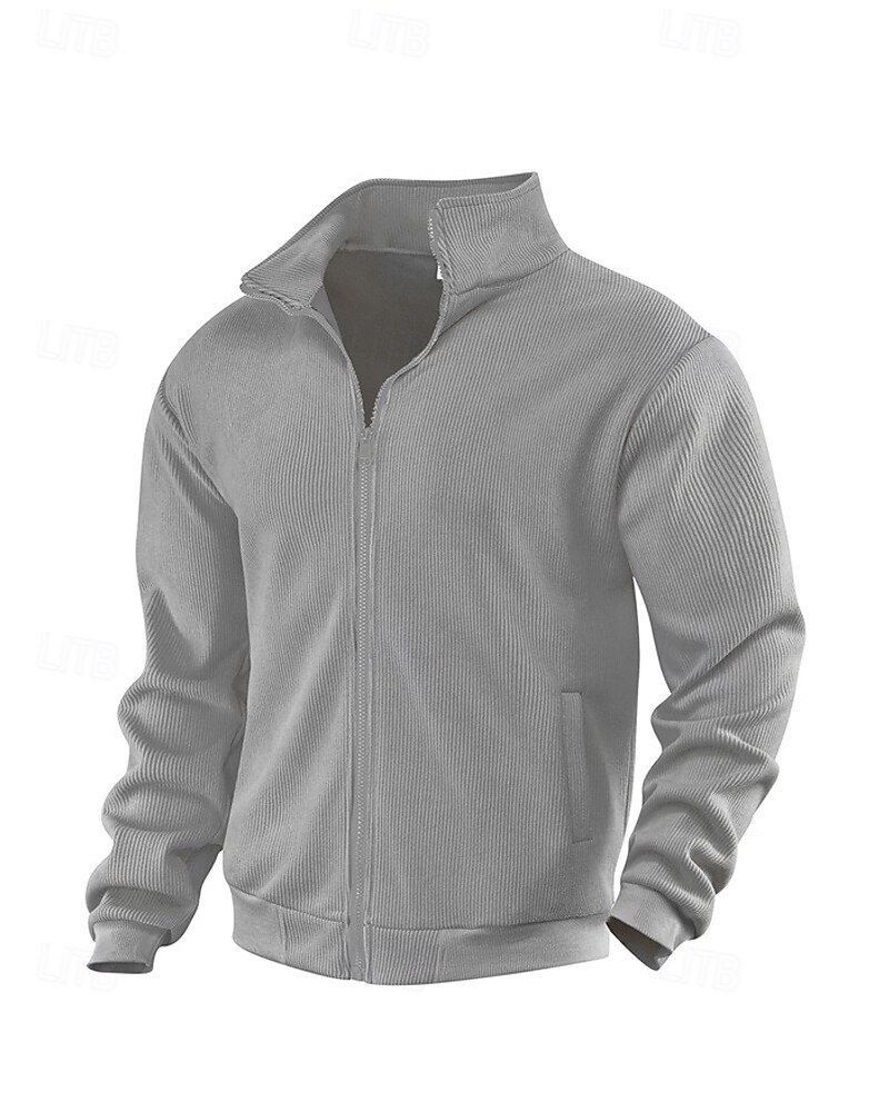 Per uomo Giacca Invernale Giacca in Pile Giacca Casual Vacanza Quotidiano Calore Termico Tasca Pile Autunno Inverno Semplice Moda Streetwear Collo alla coreana Regolare Aalbicocca Nero Blu marino del 2025 a $32.99 –P19