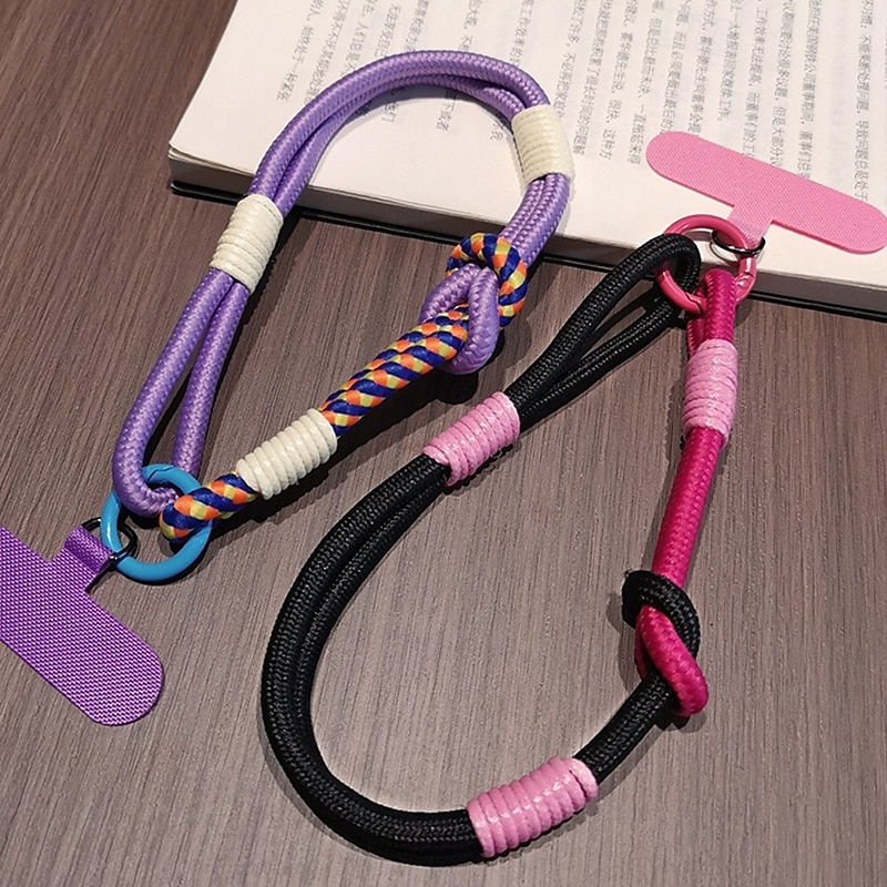 telefone Capinha Para Cordões de Segurança Universal com cordão com pulseira Cores Gradiente Estampa Geométrica Poliéster de 2025 por $9.99 –P4
